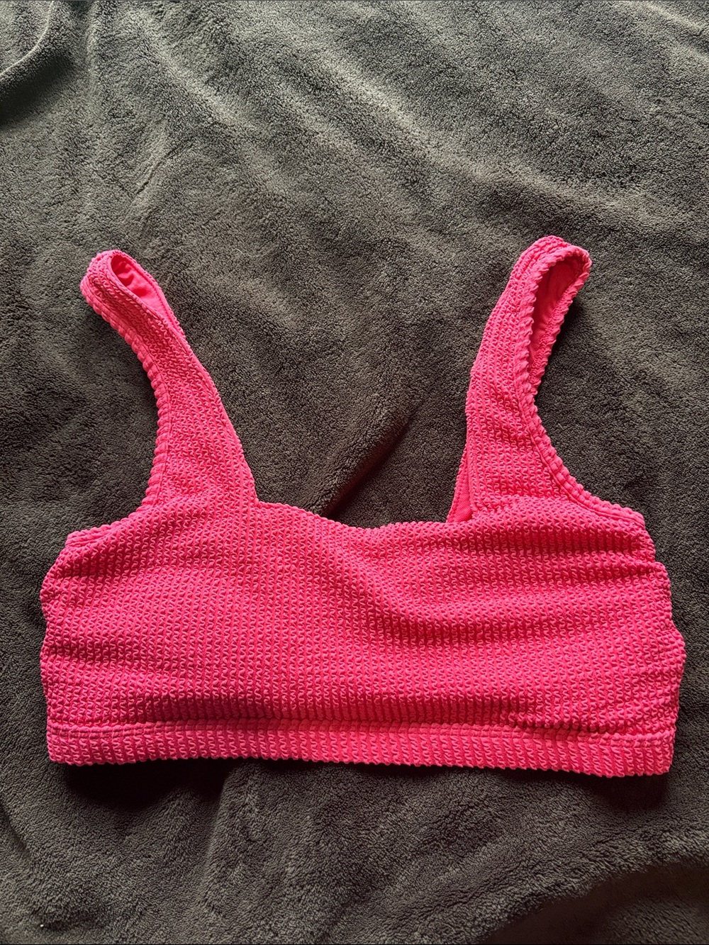 George Hot Pink Textured Bralette